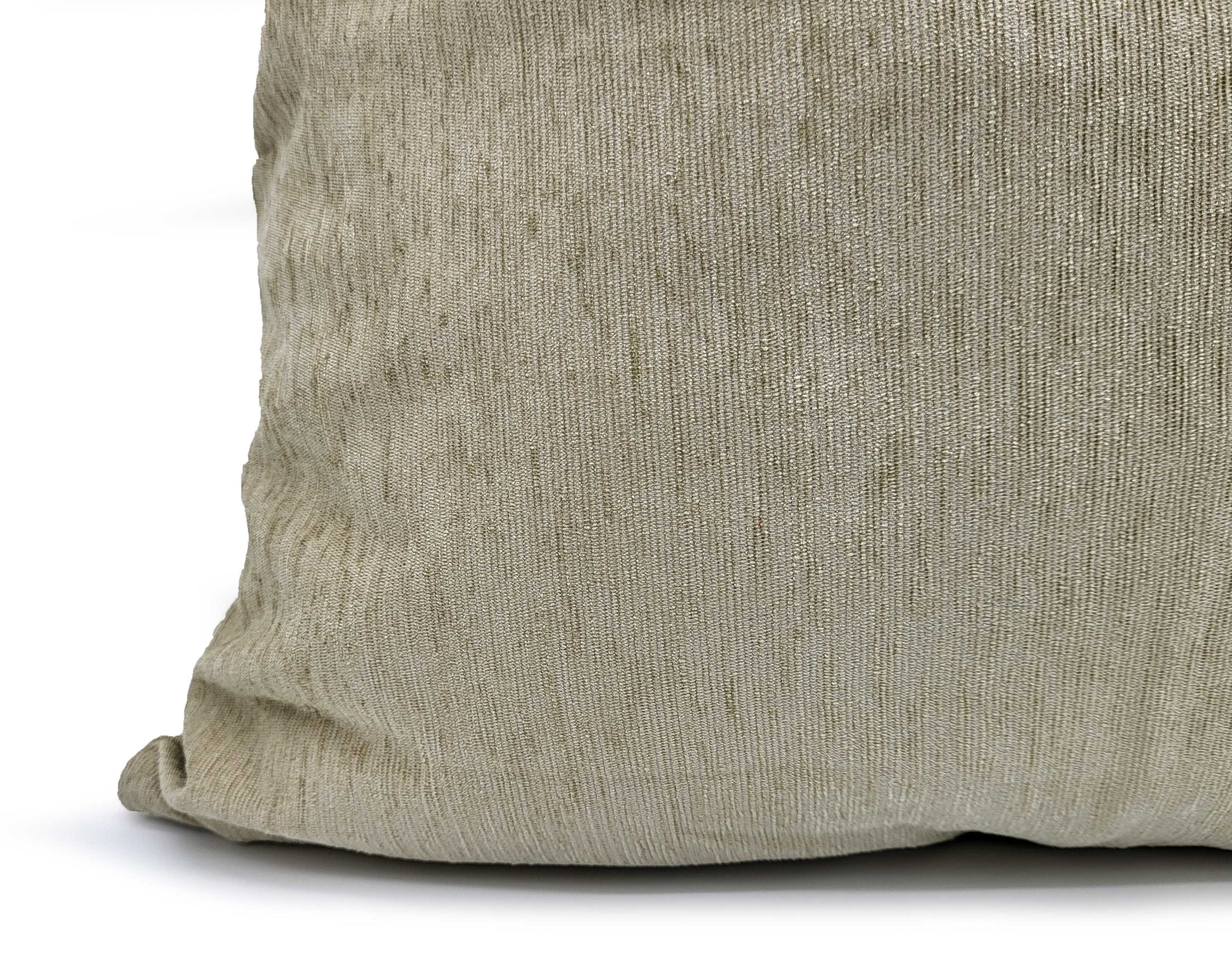 Set of 4 Cushion plain Heavy Chenille cushions Filled  Cream closer view