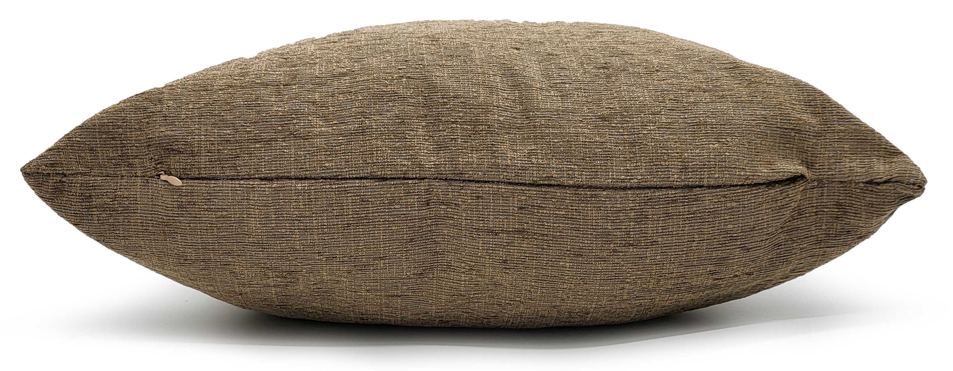 Set of 4 Cushion plain Heavy Chenille cushions Filled Beige side view