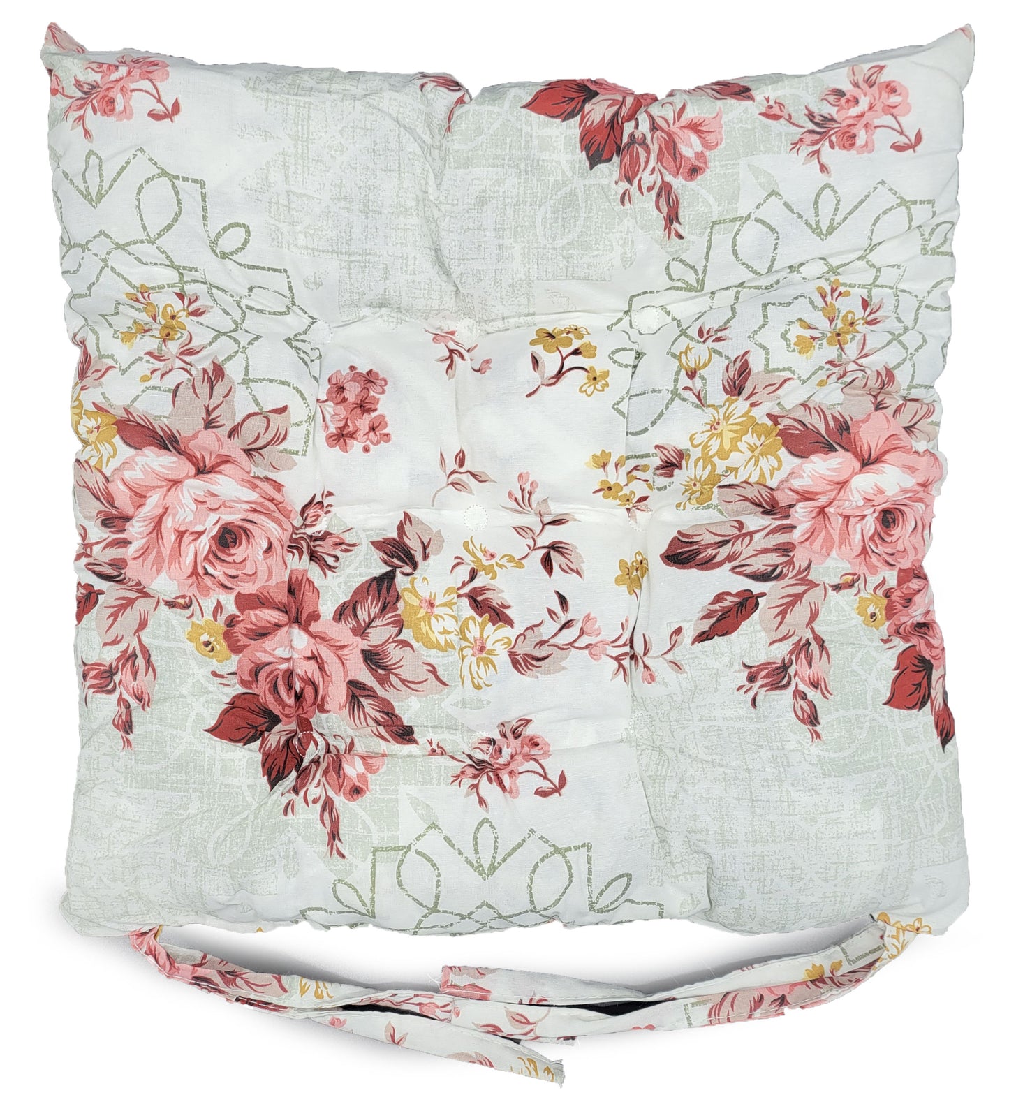 Seat Pad Dining Garden Kitchen Chair Cushions Tie On DAISY Floral
