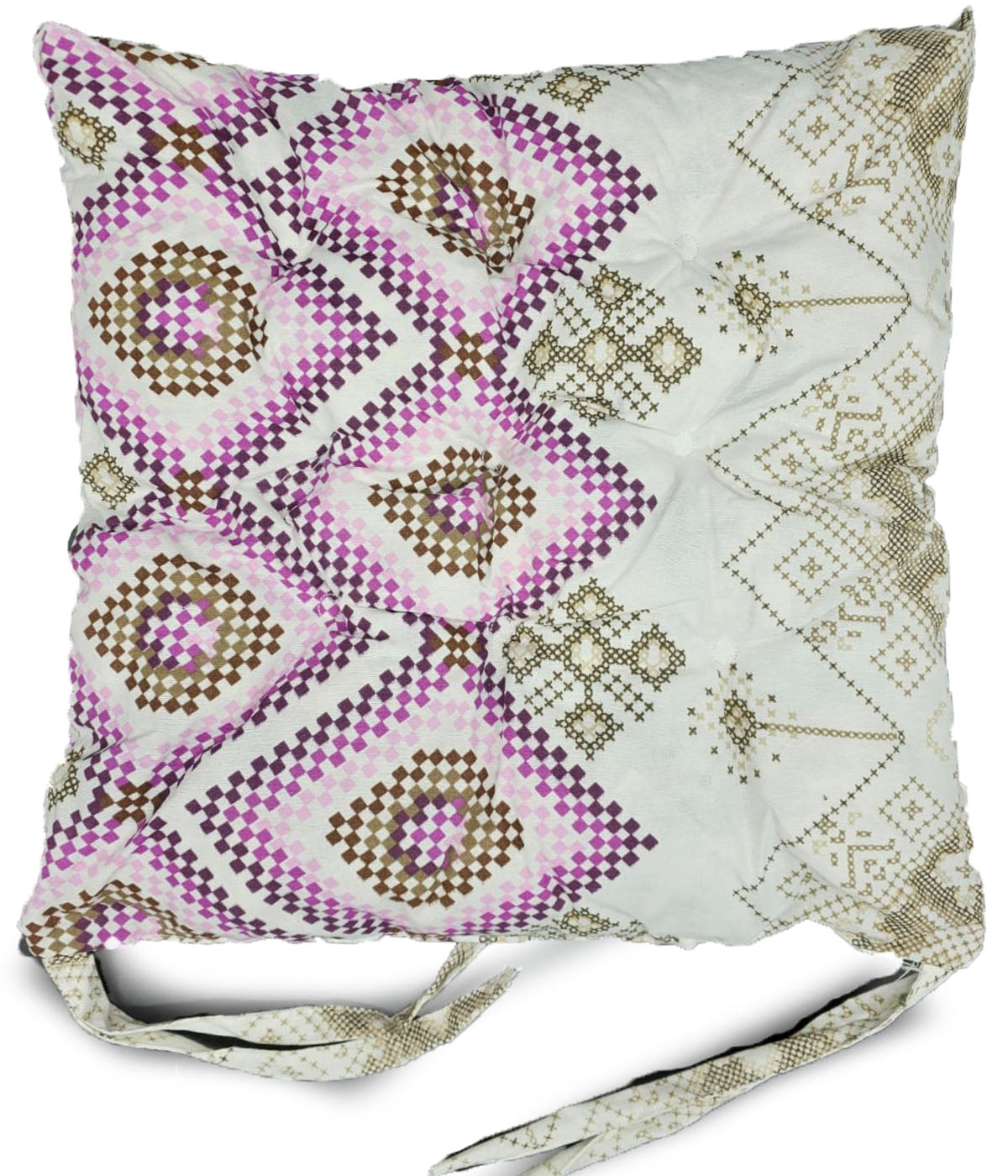 Seat Pad Dining Garden Kitchen Chair Cushions Tie On Abstract