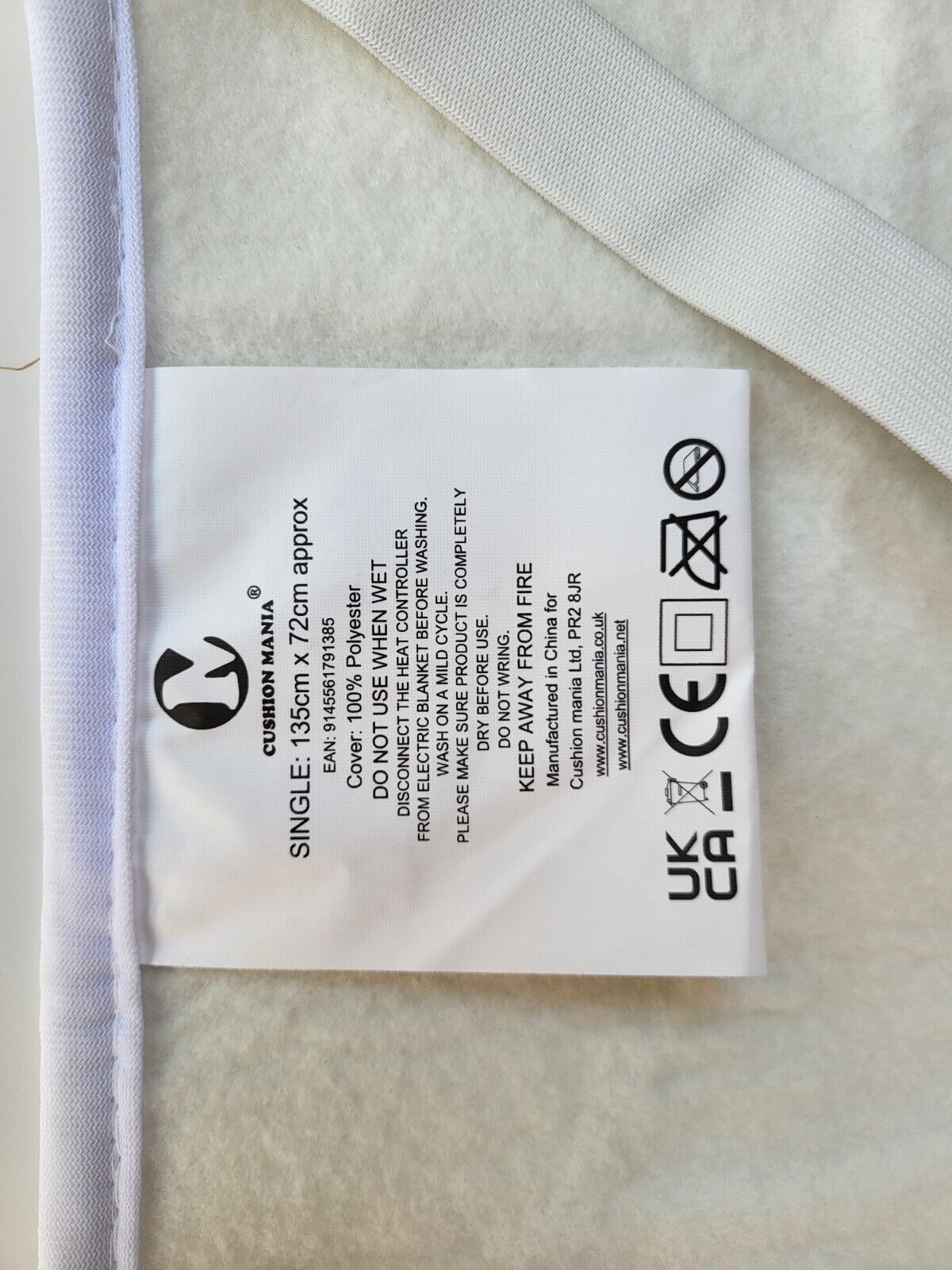 Cosy Electric Blankets Single Double King Size Electric Blankets White