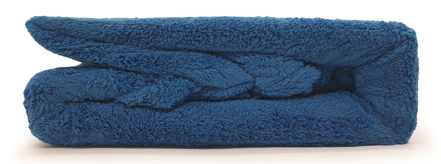 Teddy Bear Fleece Fitted Sheet OR Duvet Cover Set Sherpa Thermal Warm Bedding Teal Duvet set packaging view