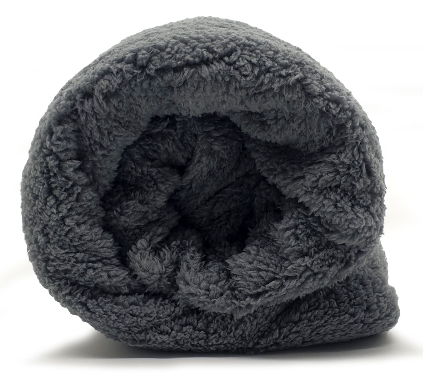 Teddy Bear Fleece Fitted Sheet OR Duvet Cover Set Sherpa Thermal Warm Bedding Grey Fitted sheet