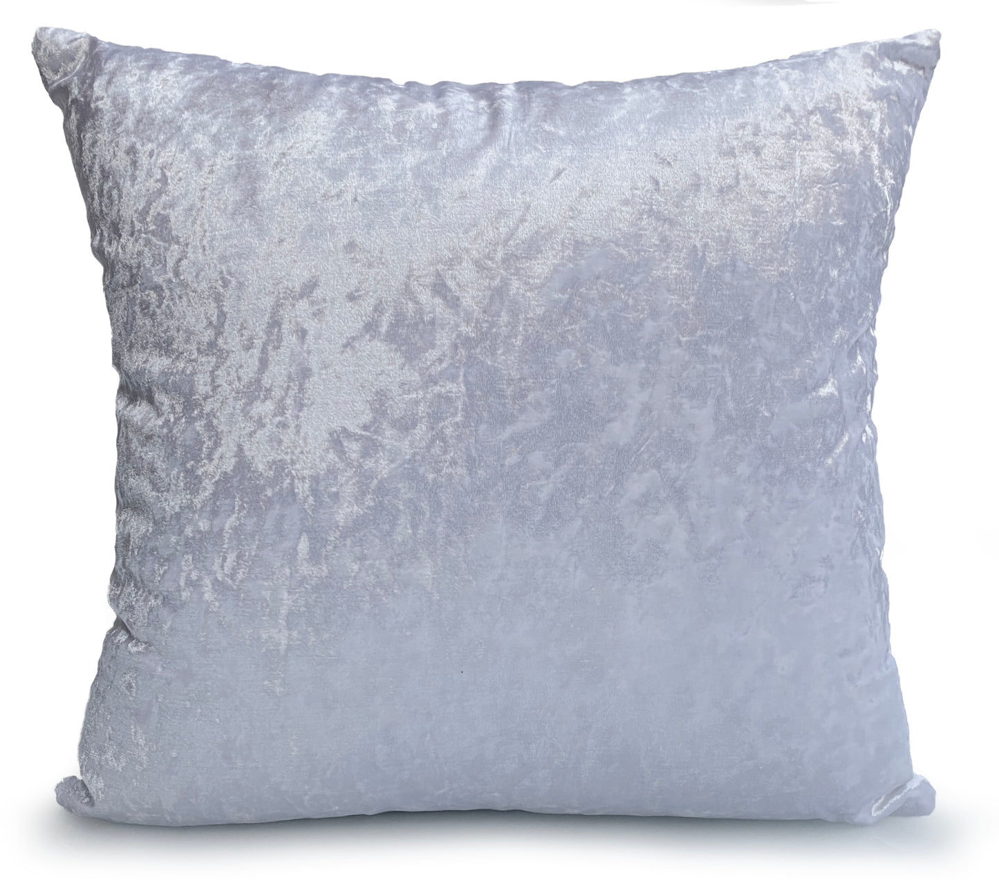 Velvet Cushion Cover Cushions Plain Crush Velvet 17"x17" 20"X20" 23"X23" WHITE