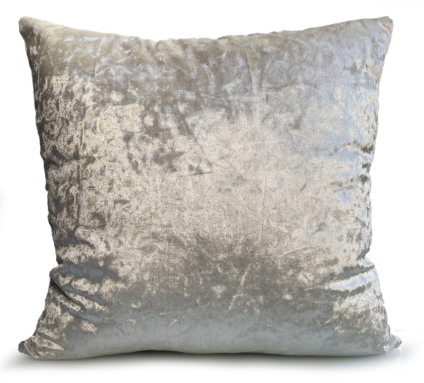 Velvet Cushion Cover Cushions Plain Crush Velvet 17"x17" 20"X20" 23"X23" CREAM