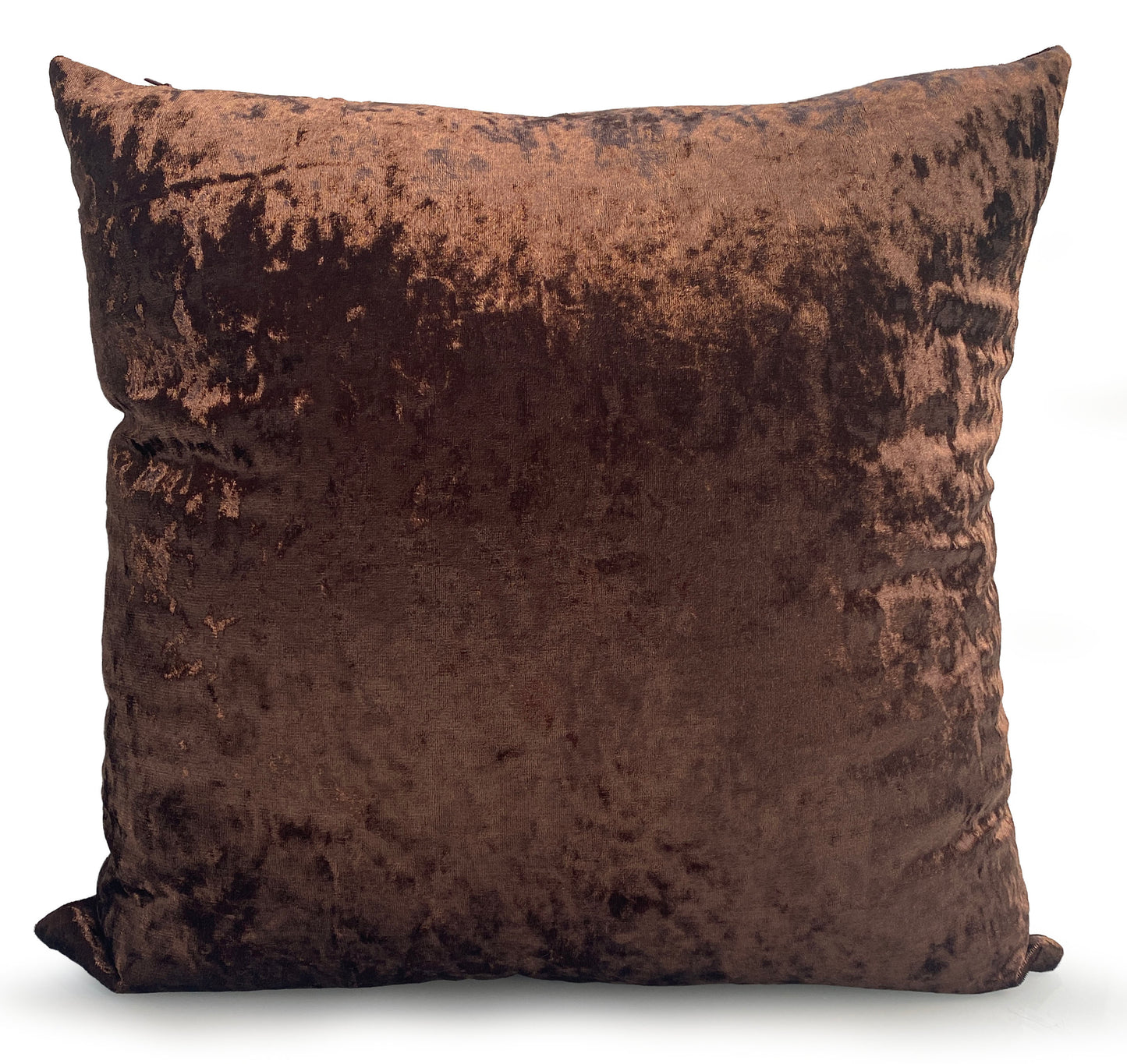 Velvet Cushion Cover Cushions Plain Crush Velvet 17"x17" 20"X20" 23"X23" BROWN