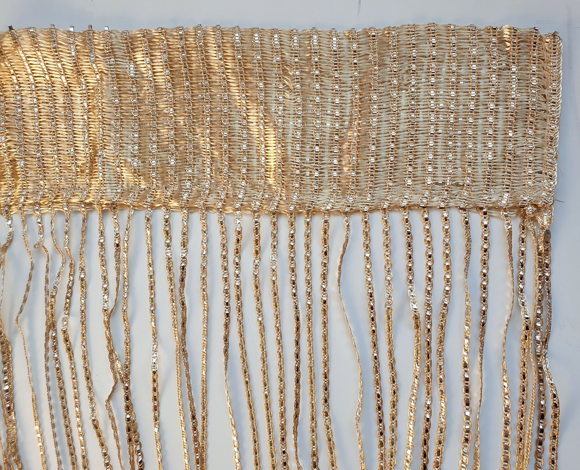 Foiled String Curtain Door Window Curtains Fly Screen Gold