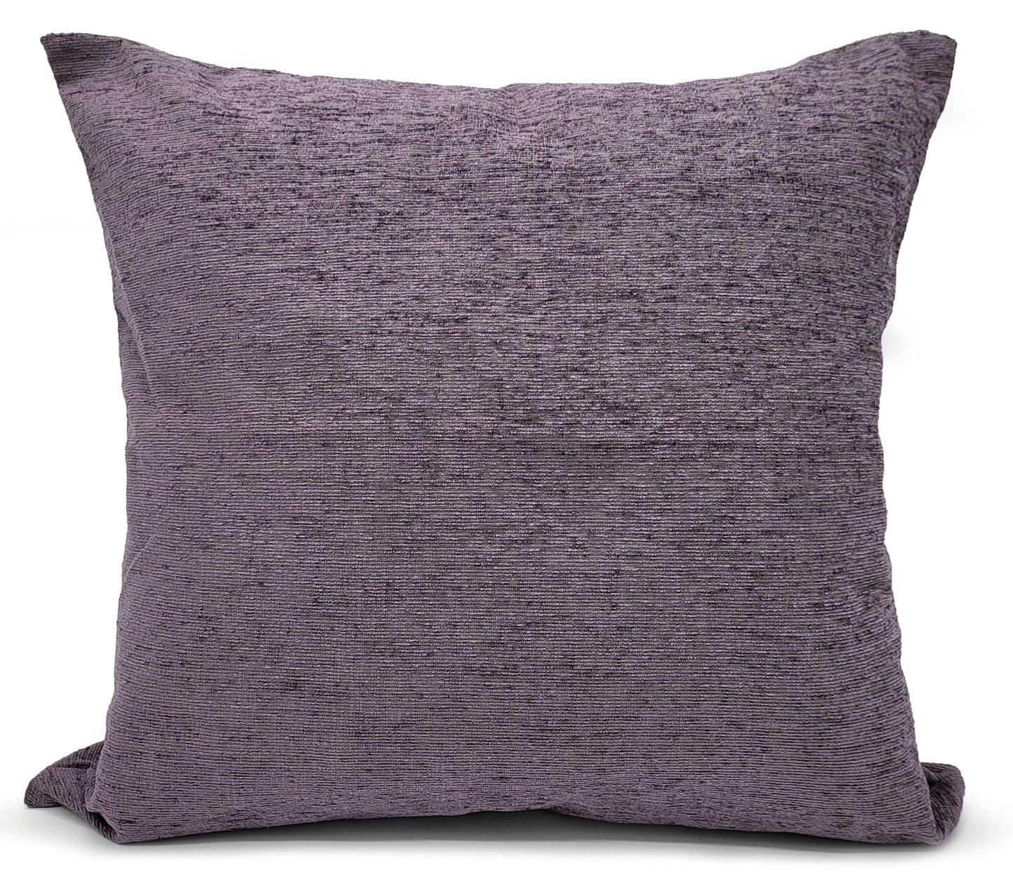 Set of 4 Cushion plain Heavy Chenille cushions Filled Purple
