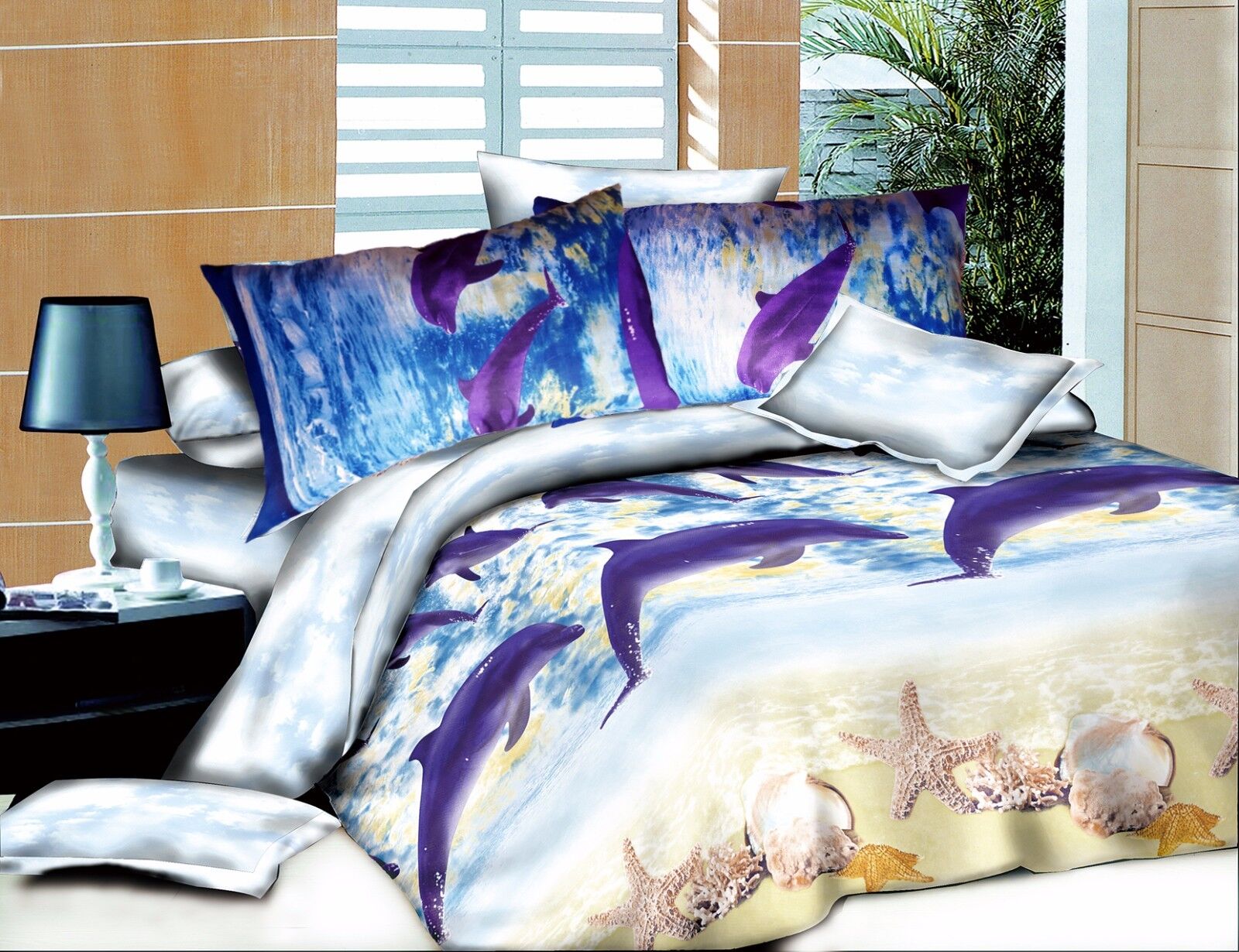 Duvet Cover set 3D Quilt Cover set 3 Pcs Bedding Animal Floral Rose 55 GSM