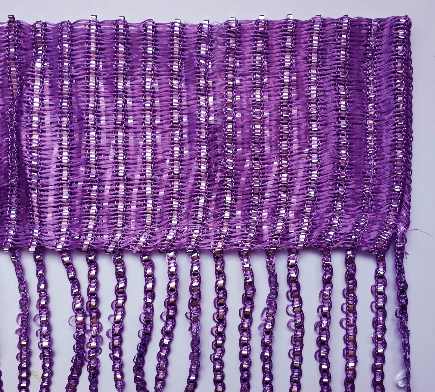 Foiled String Curtain Door Window Curtains Fly Screen Purple