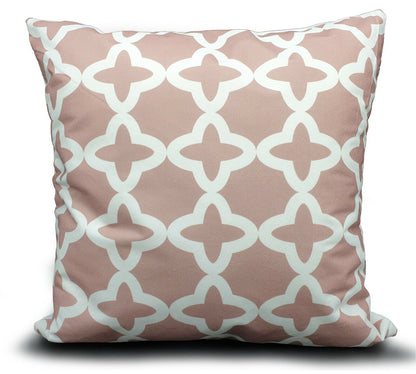 Large Cushion cover or Filled sofa cushion Blush Pink White geometric Diagonal