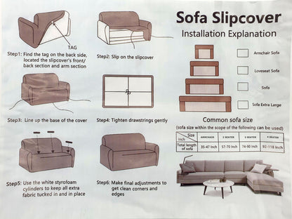 Sofa Cover Size Guide