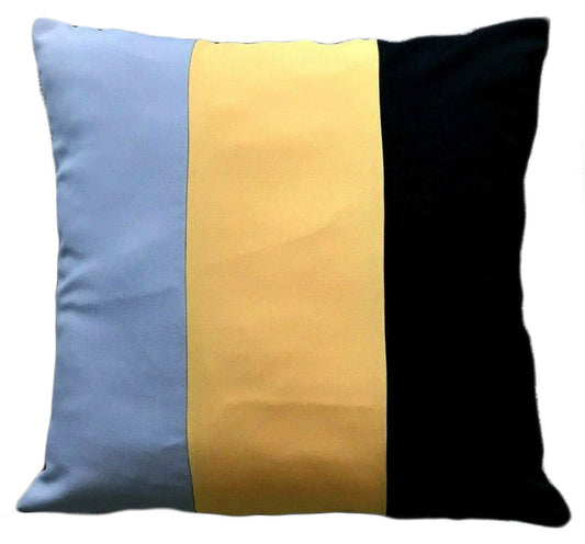 large 3 tone Striped cushions + covers or covers only MUSTARD