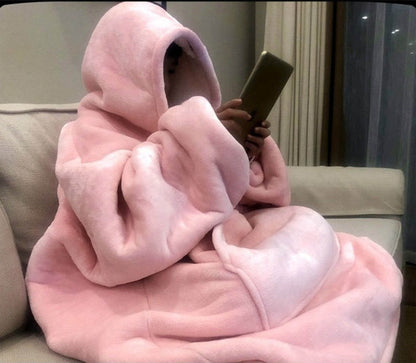 Hoodie Blanket Soft Oversized Ultra Plush Sherpa Giant Big Sweatshirt Reversible Pink