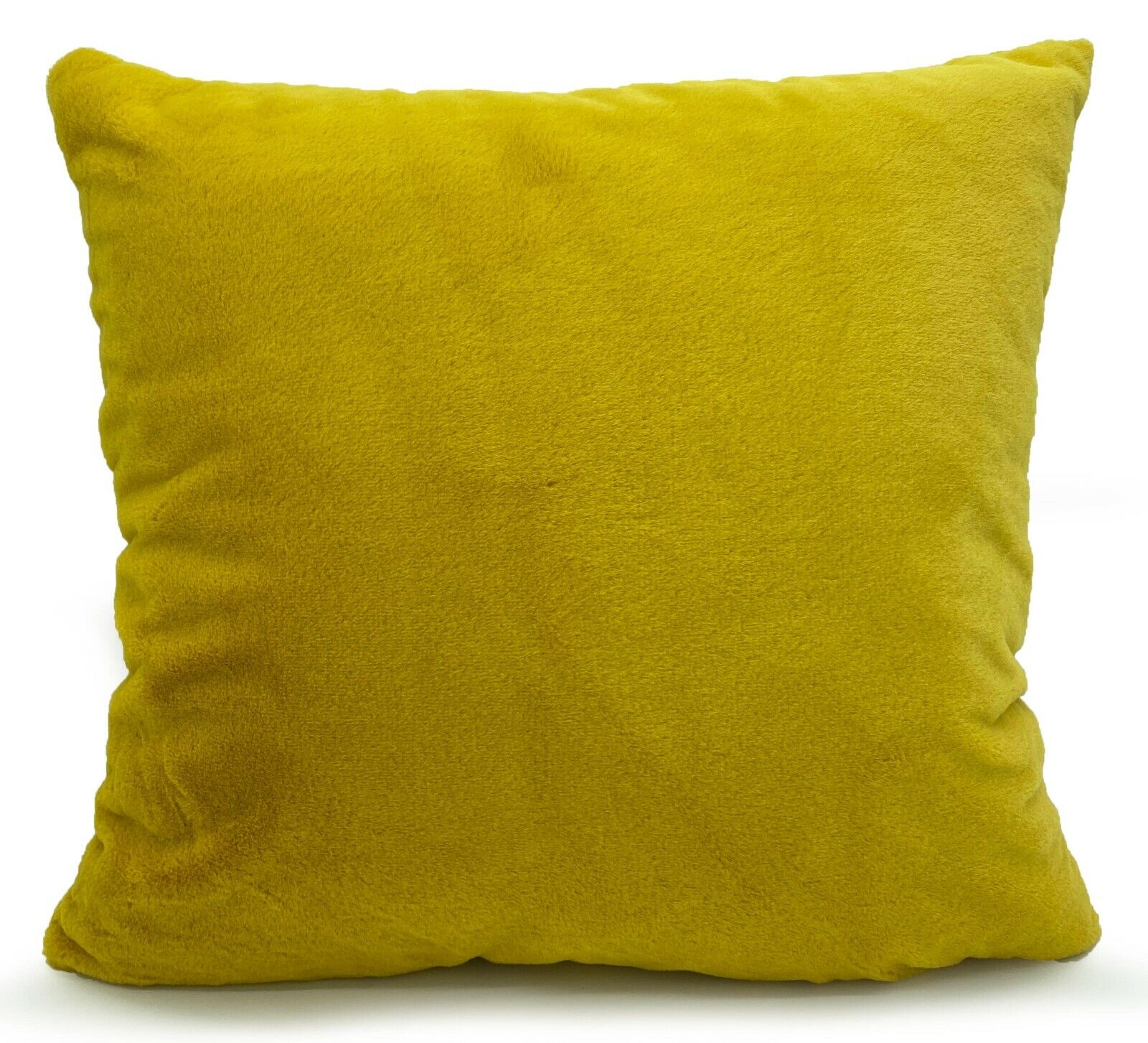 Faux fur cushion covers Mustard