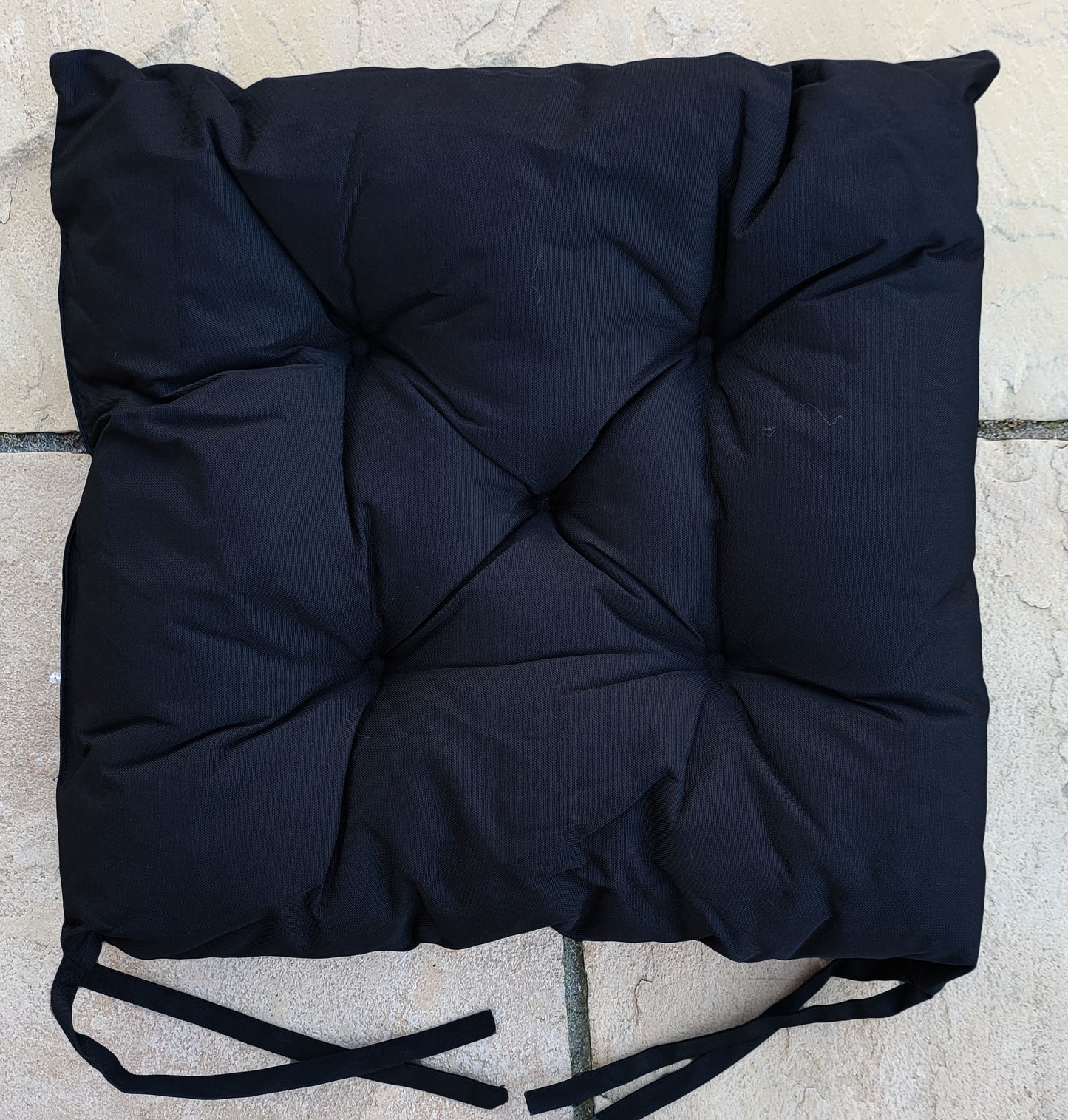 Outdoor Waterproof Garden Chunky Chair Seat Pads Navy Blue