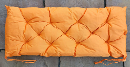 Waterproof Outdoor Garden Chunky Bench Seat Pads Orange