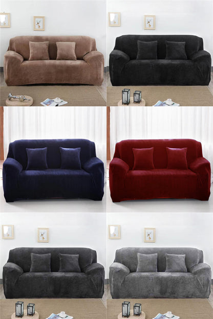 Sofa Covers Plush Velvet Stretch Fit With Tuckers