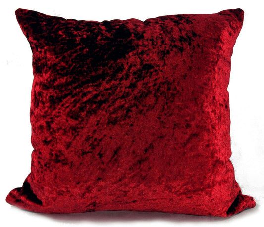 Velvet Cushion Cover Cushions Plain Crush Velvet 17"x17" 20"X20" 23"X23" WINE RED
