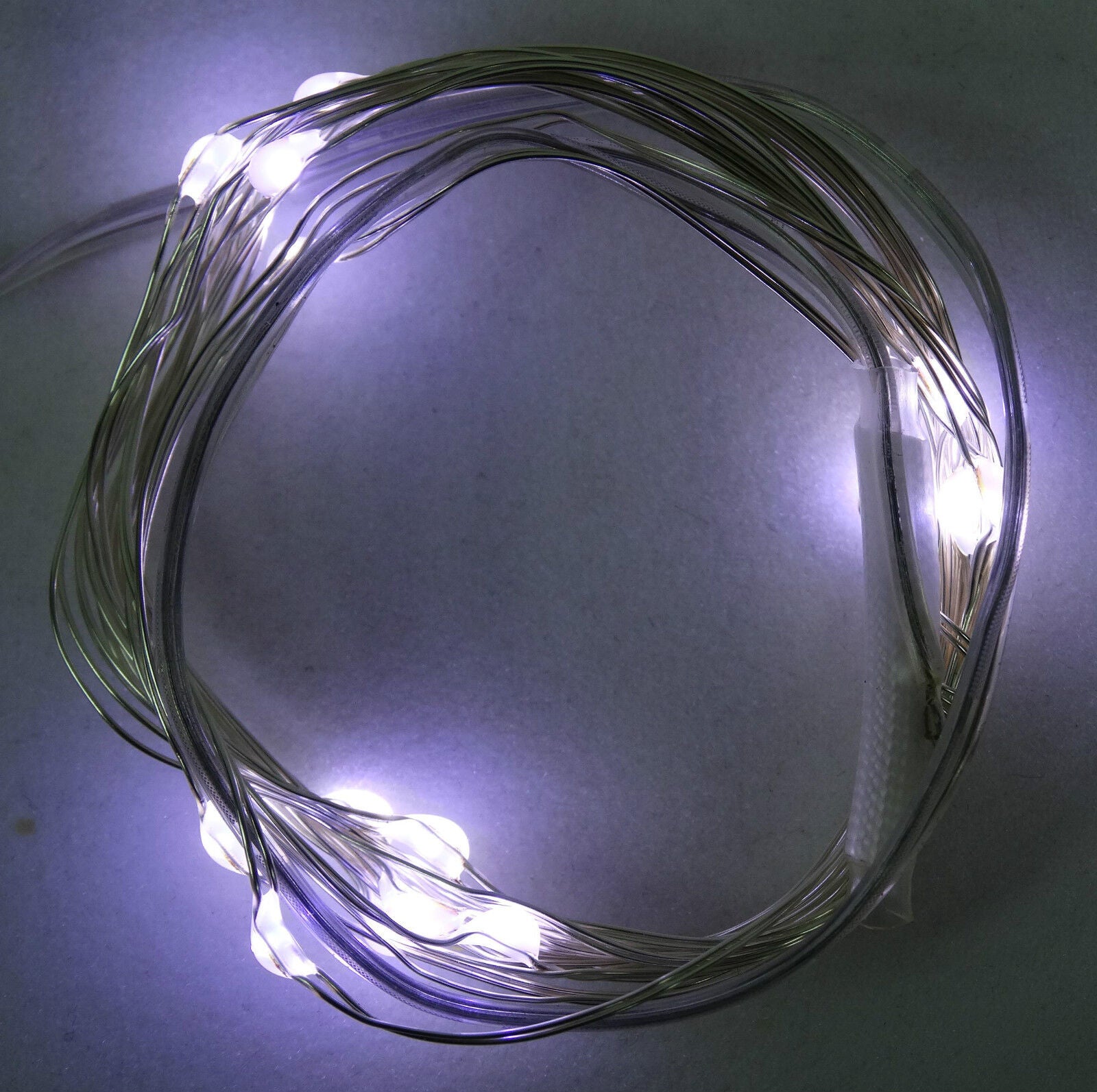 Led Light, String Fairy Lights, Battery Operated Led Lights, Silver Wire  birthday Party Light White