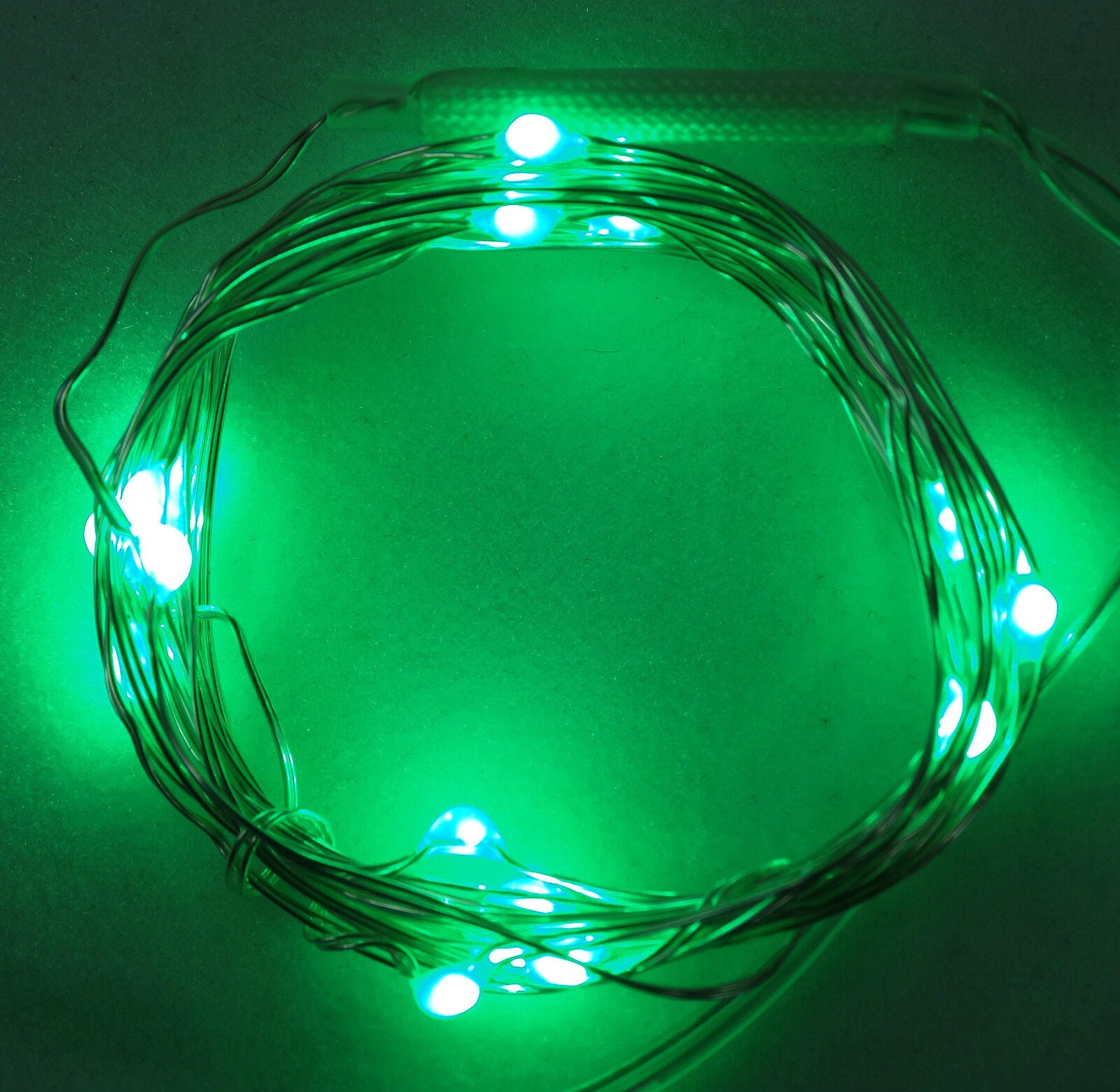 Led Light, String Fairy Lights, Battery Operated Led Lights, Silver Wire  birthday Party Light Green