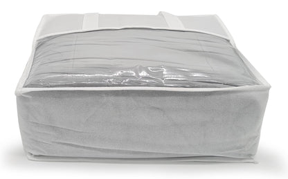 Weighted Blanket Insomnia Sleep Disorder Sensory Anxiety Throw Silver/Grey package